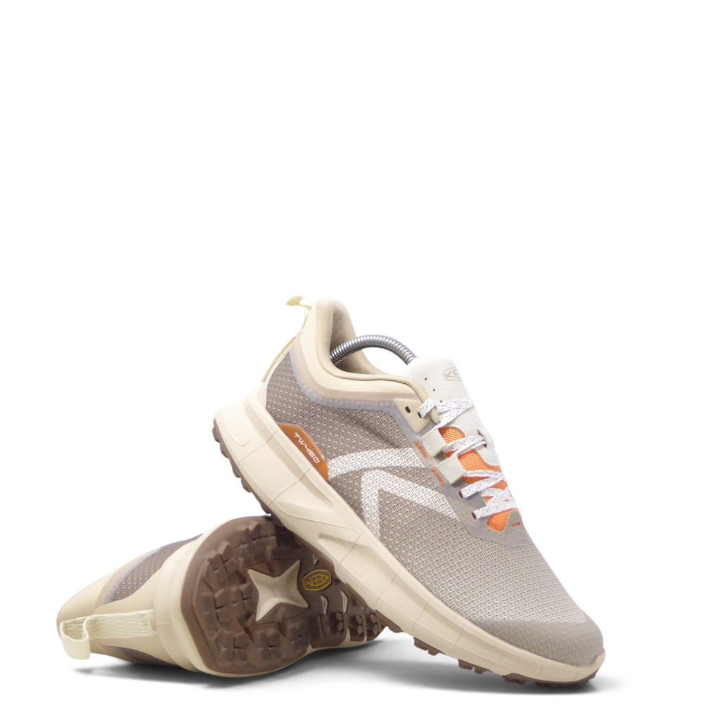 NEW KEEN Women 450 Dirt Hiking Trail Shoes Tan Orange Mesh Low Top Sneakers 9.5